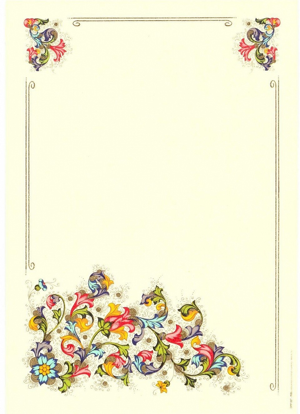 Réf.DIP27 / 2,00 € / 17,2 x 24,7 cm ( LT x HT ) /  14,5 x 14,5 cm ( b x a )