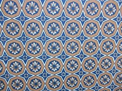 Réf.VAR50 / VARESE 120 gr / 50 x 69 CM / BLEU & MARRON / 6 disponibles / 3,50 €