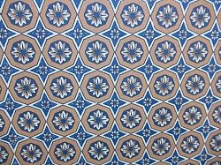 Réf.VAR50 / VARESE 120 gr / 50 x 69 CM / BLEU & MARRON / 4 disponibles /  2,00 €