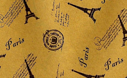 Réf.TO68 / Tour Eiffel / Chamois / 70 x 50 cm / 6 disponibles /  0,3O €