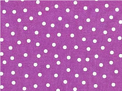 Réf.TO55 / PAPIER KRAFT BLANC / 70 x 50 cm / Pois fond parme / 1 disponible /  0,5O €