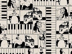 Réf.TO47 / 70 x 50 cm / MUSIQUE, CHANT, PIANOFORTE / 1 disponible /  2,50 €