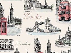 Réf.TO44 / 70 x 50 cm / Londres ( vue partielle ) / 4 disponibles /  0,50 €