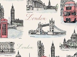 Réf.TO44 / 70 x 50 cm / Londres ( vue partielle ) / 4 disponibles /  0,50 €