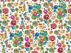 Réf.TO42 / 70 x 50 cm / Boules & sapin de Noël / 7 disponibles /  1,00 €