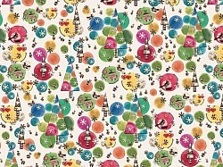 Réf.TO42 / 70 x 50 cm / Boules & sapin de Noël / 7 disponibles /  0,50 €