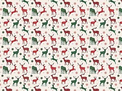 Réf.TO22 / 70 x 50 cm / Animaux, rennes / 8 feuilles disponibles / 2,50 €
