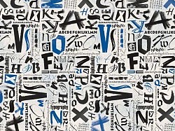 Réf.TO18 / 70 x 50 cm / Lettres , Alphabet / 4 disponibles /  2,50 €