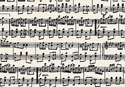 Réf.TO1O /  70 x 50 cm  / Partition / Musique / 12 disponibles /  1,00 €