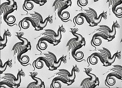 LIQUIDATION DU STOCK / Réf.SUPK / DRAGONS  / 70 x 50 cm / IVOIRE / 4 disponibles / PRIX :  1,00 €