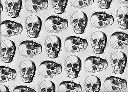 LIQUIDATION DU STOCK / Réf.SUPD / TÊTES DE MORTS  / 70 x 50 cm / IVOIRE / 1 disponible / PRIX :  1,00 €