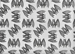 LIQUIDATION DU STOCK / Réf.SUPF / CHAUVE-SOURIS  / 70 x 50 cm / IVOIRE / 1 disponible / PRIX : 1,00 €