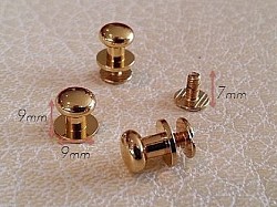 LIQUIDATION DU STOCK / Réf.CX2 / Poignée Bouton à col / Doré / 8 disponibles / 1,00 €