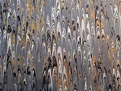 Réf.2769 / Marbré à la Cuve sur Ingres Vergé / 65 x 50 cm / 12 disponibles / X /  4,50 €