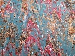 °Réf.2505 / Marbré à la Cuve sur Ingres Vergé / 65 x 50 cm / X / 8 disponibles /  4,50 €