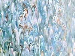°Réf. 2910 / Marbré à la Cuve sur Ingres Vergé / 65 x 50 cm / 12 disponibles /  4,50 €