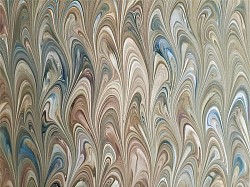 Réf. 2902 / Marbré à la Cuve sur Ingres Vergé / 65 x 50 cm / 12 disponibles /  4,50 €