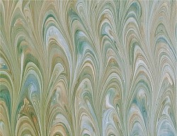 Réf.2900 / Marbré à la Cuve sur Ingres Vergé / 65 x 50 cm / X / 9 disponibles /  4,50 €