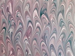 Réf.2903 / Marbré à la Cuve sur Ingres Vergé / 65 x 50 cm / 10 disponibles /  2,60 €