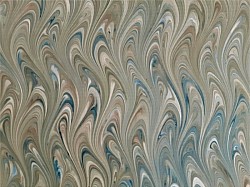 Réf.2901 / Marbré à la Cuve sur Ingres Vergé / 65 x 50 cm / 8 disponibles /  4,50 €