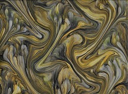 Réf.2604 / Marbré à la Cuve sur Ingres Vergé / 65 x 50 cm / 5 disponibles /  4,50 €