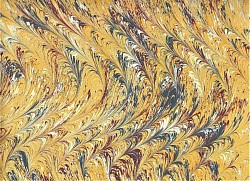 +Réf.2402 / Marbré à la Cuve sur Ingres Vergé / 65 x 50 cm / 4 disponibles /  4,50 €