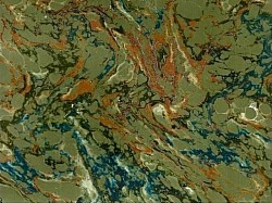 Réf. 2105 / Marbré à la Cuve sur Ingres Vergé / 65 x 50 cm / X / 4 disponibles /  4,50 €