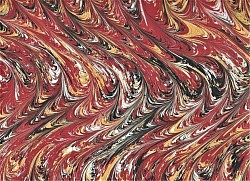 °Réf.2401 / Marbré à la Cuve sur Ingres Vergé / 65 x 50 cm / V / 9 disponibles /  4,50 €