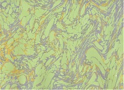 Réf.12161 / Marbré à la Cuve sur Ingres Vergé / 65 x 50 cm  / X / 14 disponibles /  2,60 €