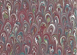 Réf.2305 / Marbré à la Cuve sur Ingres Vergé / 65 x 50 cm / 10 disponibles /  4,50 €
