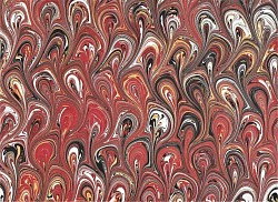 °Réf.2308 / Marbré à la Cuve sur Ingres Vergé / 65 x 50 cm / X / 4 disponibles /  4,50 €