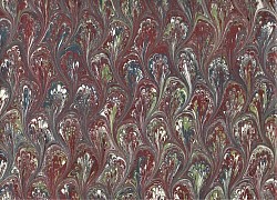 Réf.2205 / Marbré à la Cuve sur Ingres Vergé / 65 x 50 cm / 9 disponibles /  4,50 €