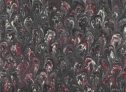 Réf.2203 / Marbré à la Cuve sur Ingres Vergé / 65 x 50 cm / 15 disponibles /  4,50 €
