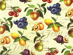 Réf.TOO3 / Fruits d' été du Verger / 70 x 50 cm / 120 gr / 1 disponible / 2,50 €