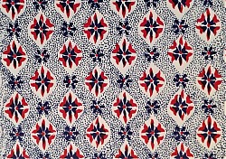 Réf.VAR8 / VARESE 120 gr / 50 x 69 CM / BLEU & ROUGE / 3 disponibles /  2,00 €