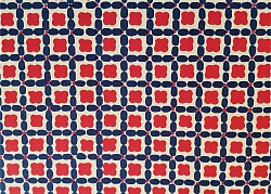 Réf.VAR18 / VARESE 120 gr / 50 x 69 CM / ROUGE & BLEU / 3 disponibles /  2,00 €