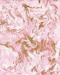 Réf.POO9 / 70 x 50 cm /  Marbré / Rose & Or  / 10 disponibles /  3,60 €