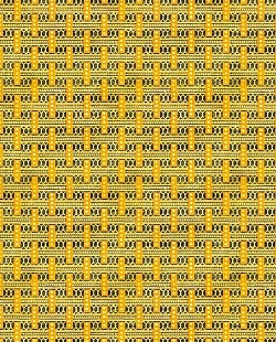 Réf.PO17 / 70 x 50 cm /  Graphisme / Jaune & Noir / 10 disponibles /  3,60 €
