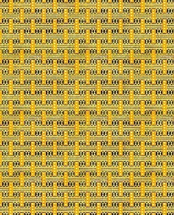 Réf.PO17 / 70 x 50 cm /  Graphisme / Jaune & Noir / 7 disponibles /  1,00 €