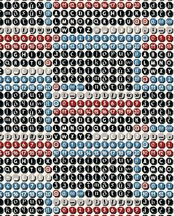 Réf.PO23 / 70 x 50 cm / Imprimerie / Claviers  Monotypes / 10 disponibles /  0,50 €