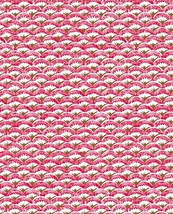 Réf.PO28 / 70 x 50 cm /  Palmettes / Rose & Or  / 10 disponibles /  3,60 €