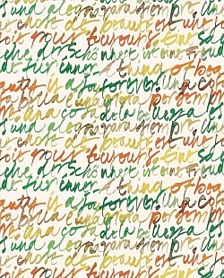 Réf.PO32 / 70 x 50 cm /  Calligraphie en couleur / 6 disponibles /  1,00 €