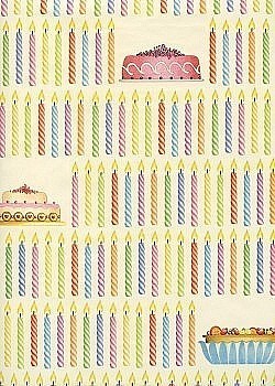 Réf.TO21 / Bougies d' anniversaire / 70 x 50 cm / 2 disponibles / 2,80 €