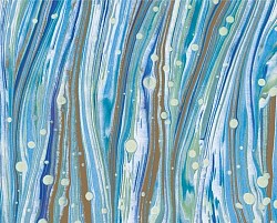 Réf.PO41 / MARBRE TONS PASTELS BLEU & OR / 70 x 50 cm / 10 disponibles / 3,80 €