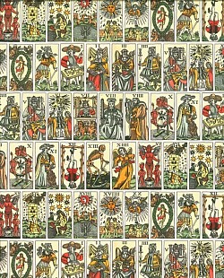 Réf.PO44 / JEU DE CARTES / TAROT / 70 x 50 cm / 10 disponibles / 3,80 €