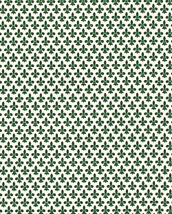 Réf.PO48 / FLEURS DE LYS VERT  / 70 x 50 cm / 10 disponibles / 3,80 €