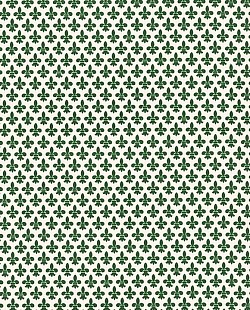 Réf.PO48 / FLEURS DE LYS VERT  / 70 x 50 cm / 10 disponibles / 1,00 €