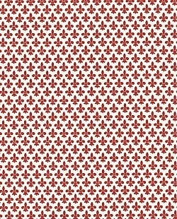 Réf.PO49 / FLEURS DE LYS ROUGE  / 70 x 50 cm / ç disponibles / 1,00 €