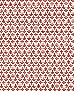 Réf.PO49 / FLEURS DE LYS ROUGE  / 70 x 50 cm / 3 disponibles / 1,00 €