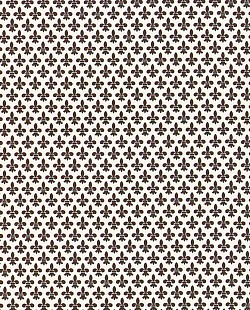 Réf.PO50 / FLEURS DE LYS MARRON  / 70 x 50 cm / 10 disponibles / 3,80 €